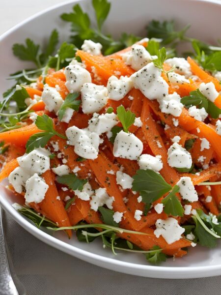 Salada de Cenoura com Ricota e Chia