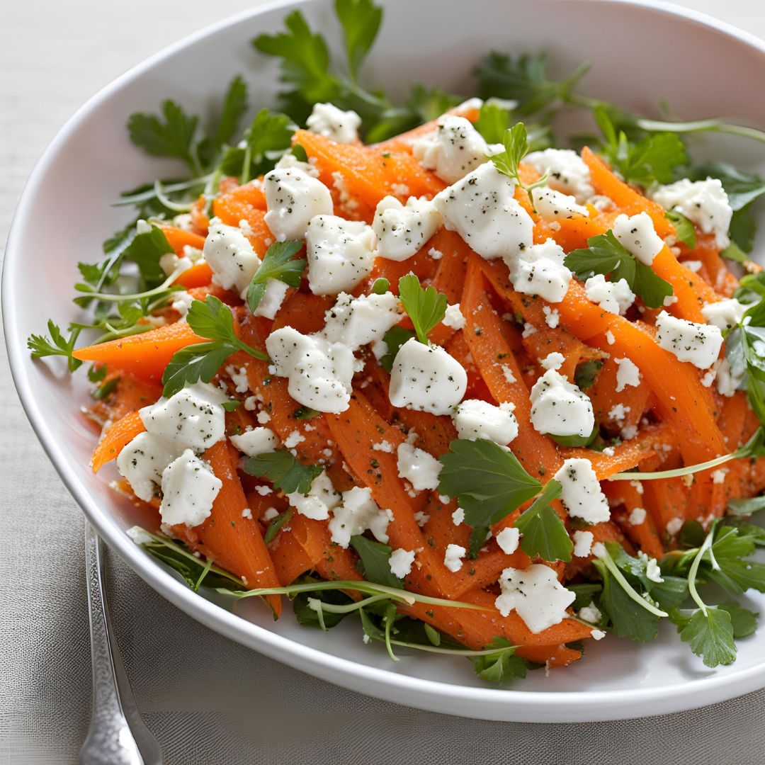 Salada de Cenoura com Ricota e Chia