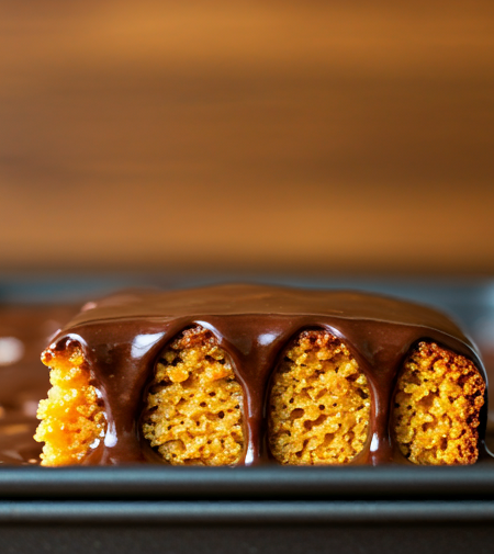 Bolo de Cenoura com Cobertura de Chocolate