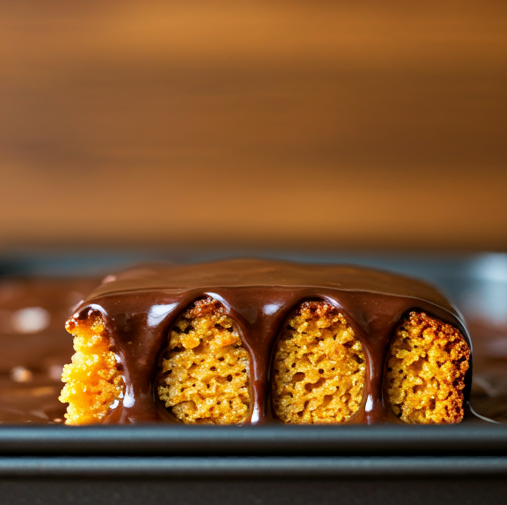 Bolo de Cenoura com Cobertura de Chocolate