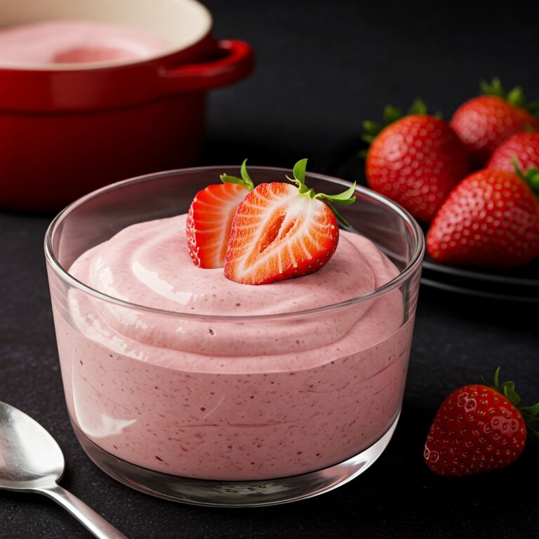 Gelatina ao Creme com Morangos 5 Gelatina ao Creme com Morangos
