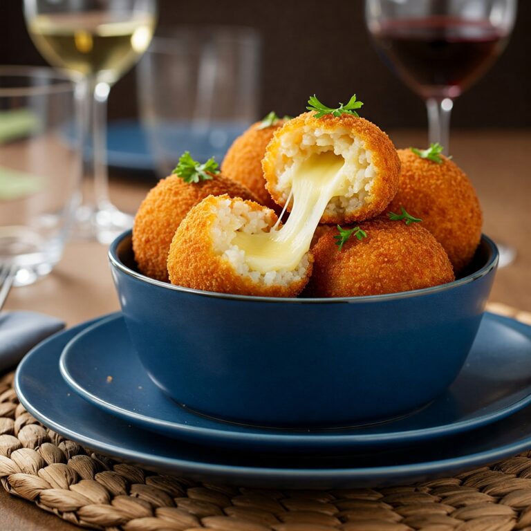 Bolinho de Arroz com Queijo: Crocante por Fora e Cremoso por Dentro! 12 Bolinho de Arroz com Queijo