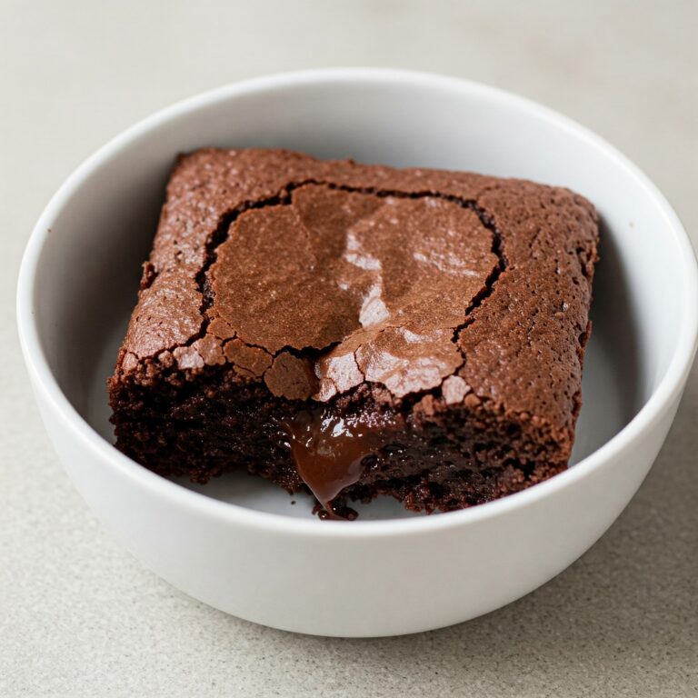 Brownie de Micro-ondas Fofinho 2 Brownie de Micro-ondas