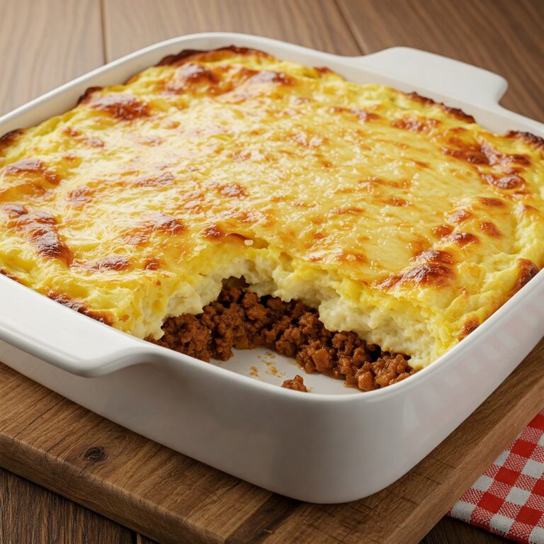 Escondidinho de carne moída