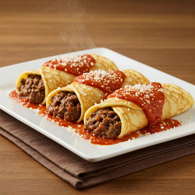 Panqueca de carne moída