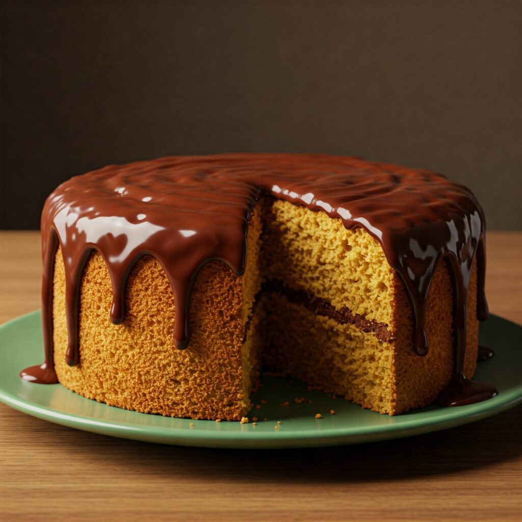 Bolo de Cenoura com Cobertura de Chocolate
