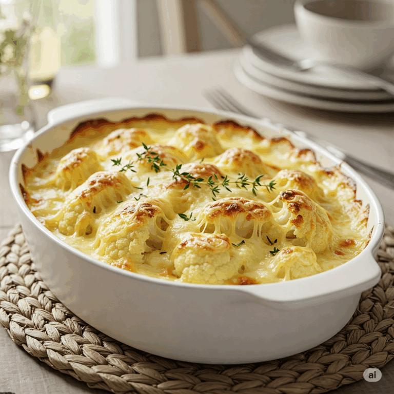 Couve-flor Gratinada Cremosa e Douradinha no Forno 4 Couve-flor gratinada
