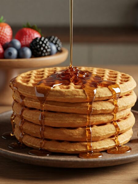 Waffle Simples e Crocante: O Segredo do Café da Manhã Perfeito!