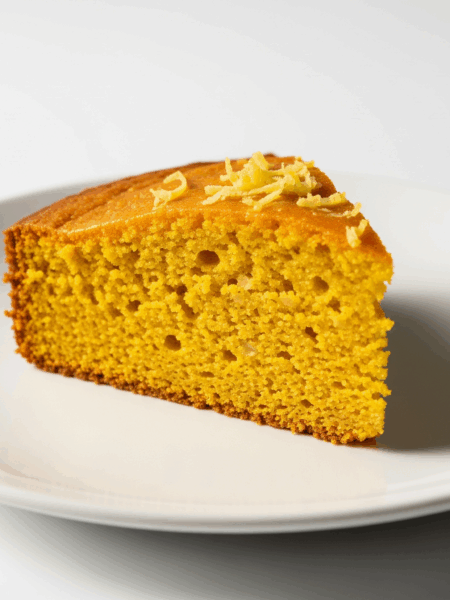 Bolo de Laranja com Gengibre e Açafrão