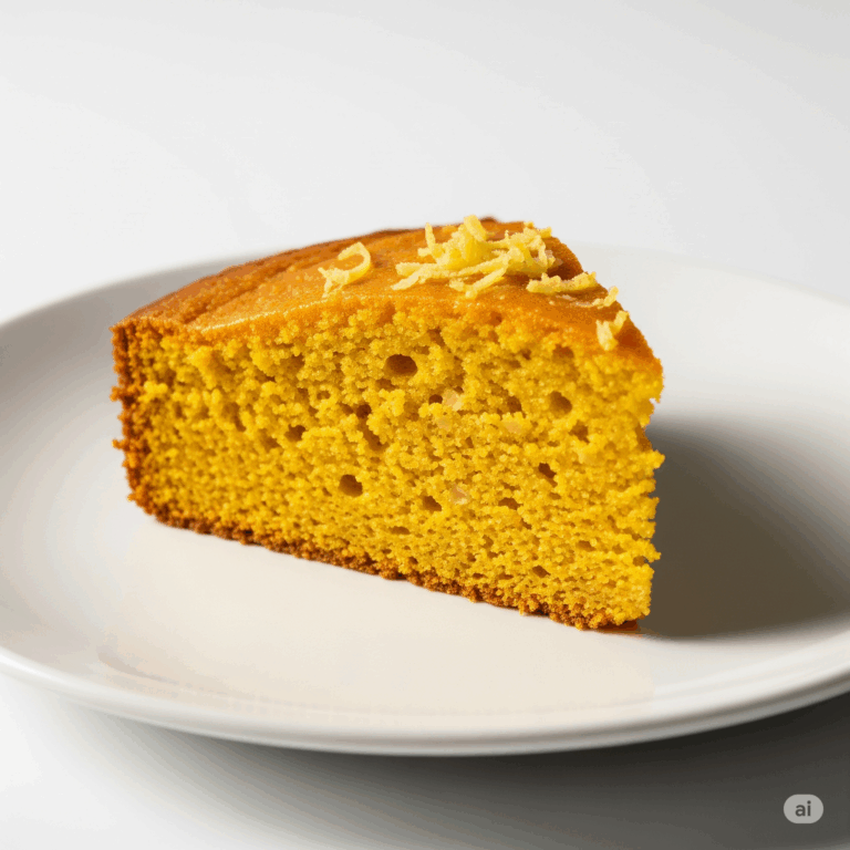 Bolo de Laranja com Gengibre e Açafrão