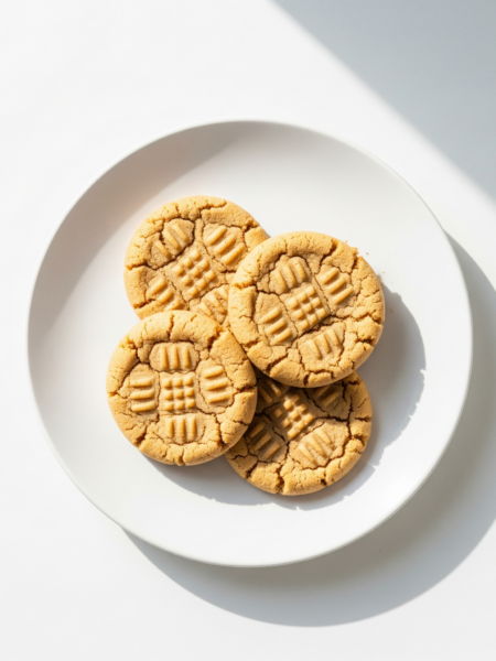 Cookies de Amendoim com 3 Ingredientes