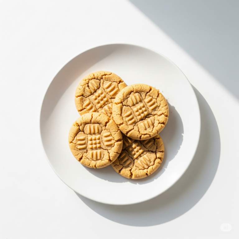 Cookies de Amendoim com 3 Ingredientes