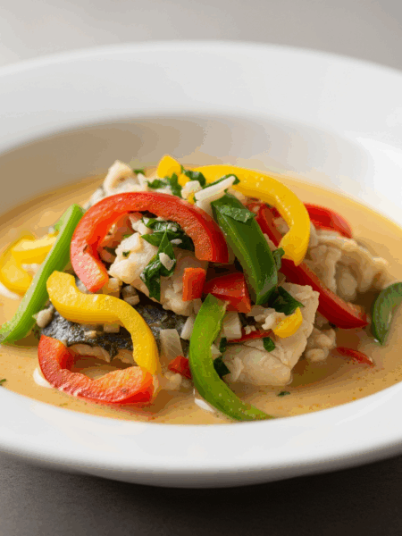 Moqueca de Peixe com Leite de Coco