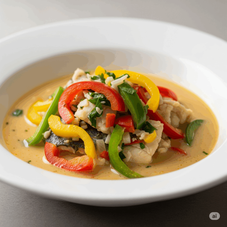 Moqueca de Peixe com Leite de Coco