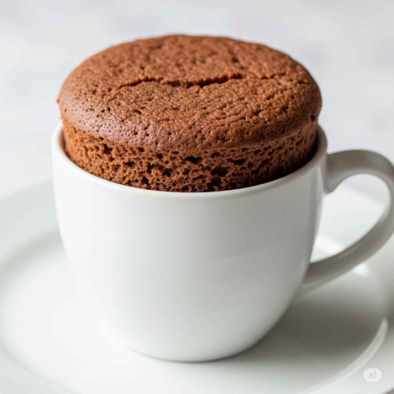 Bolo de Caneca de Cacau Proteico