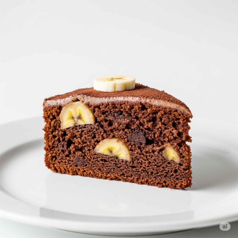 Bolo de Chocolate com Banana 4 Bolo de Chocolate com Banana
