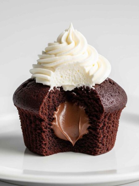 Cupcake Gelado de Nutella