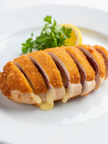 Filé de Frango à Cordon Bleu Crocante e Suculento
