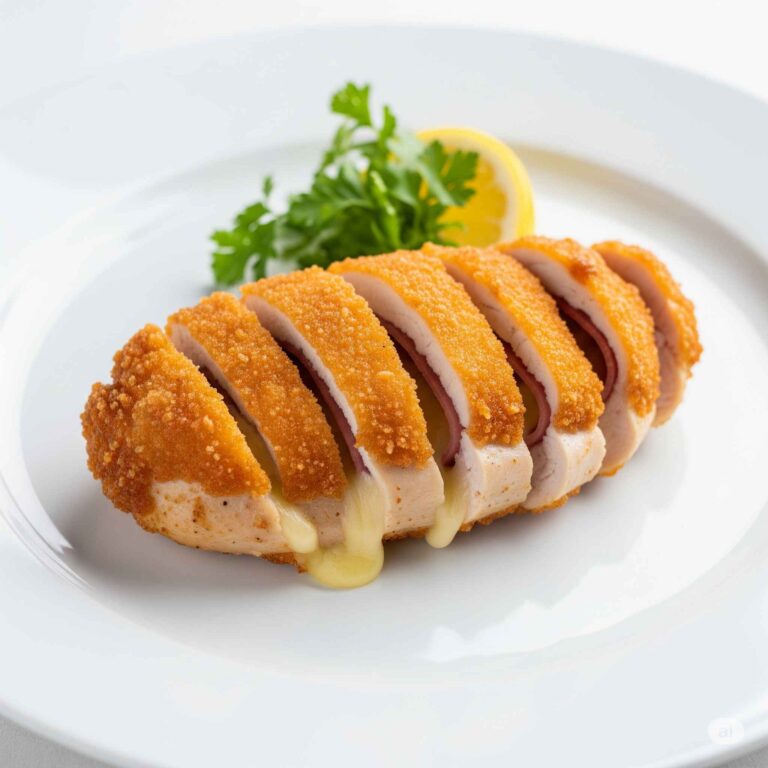 Filé de Frango à Cordon Bleu Crocante e Suculento 3 Filé de Frango à Cordon Bleu Crocante e Suculento