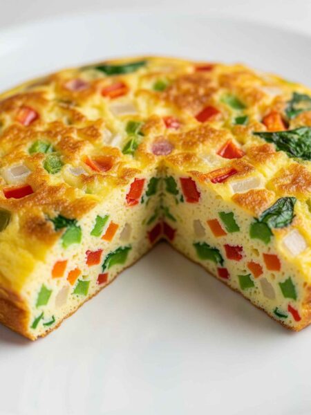 Omelete de forno com legumes prático