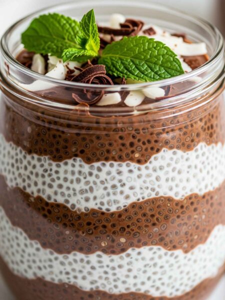 Pudim Fit de Chia e Coco