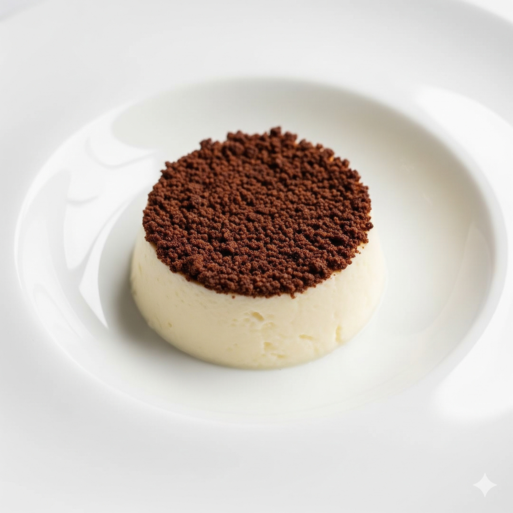 Pudim de Coco com Crosta de Cacau na Airfryer