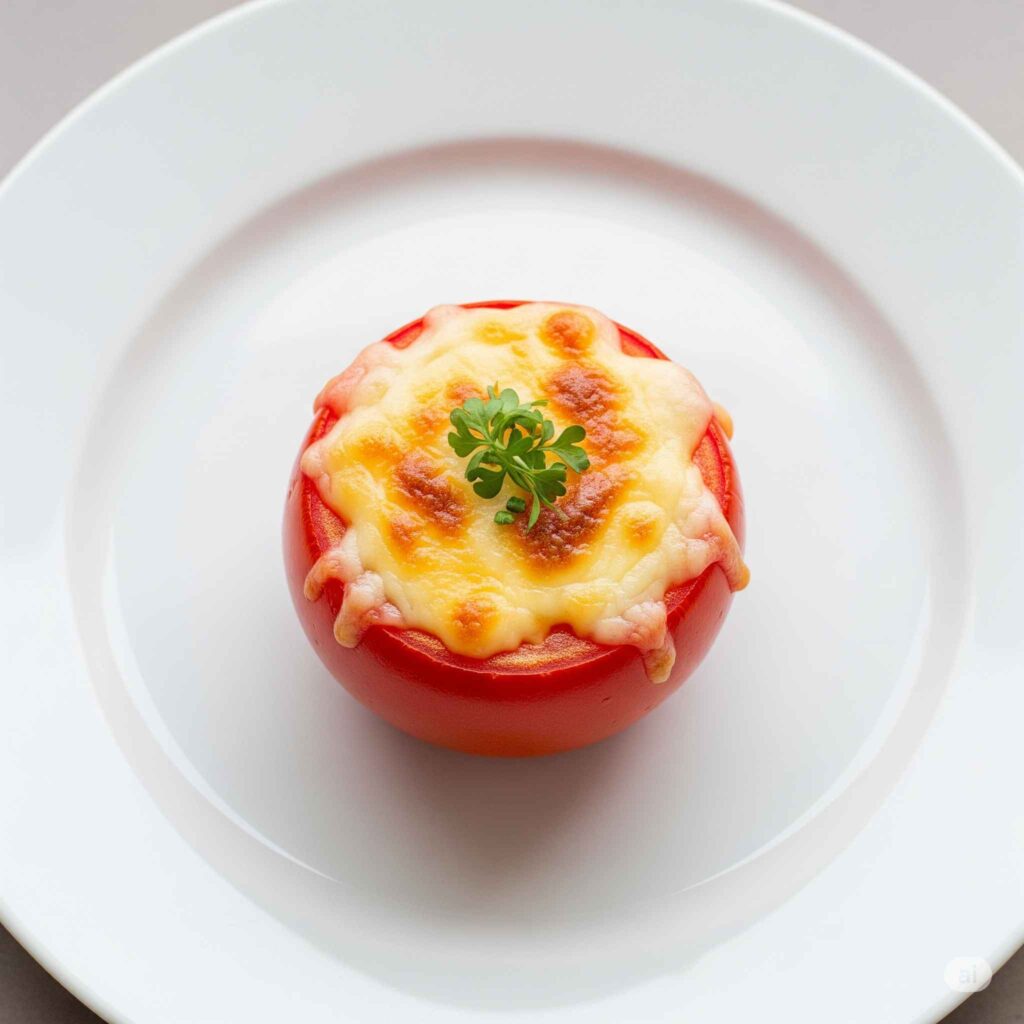 Tomate Recheado com Queijo