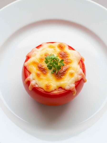 Tomate Recheado com Queijo