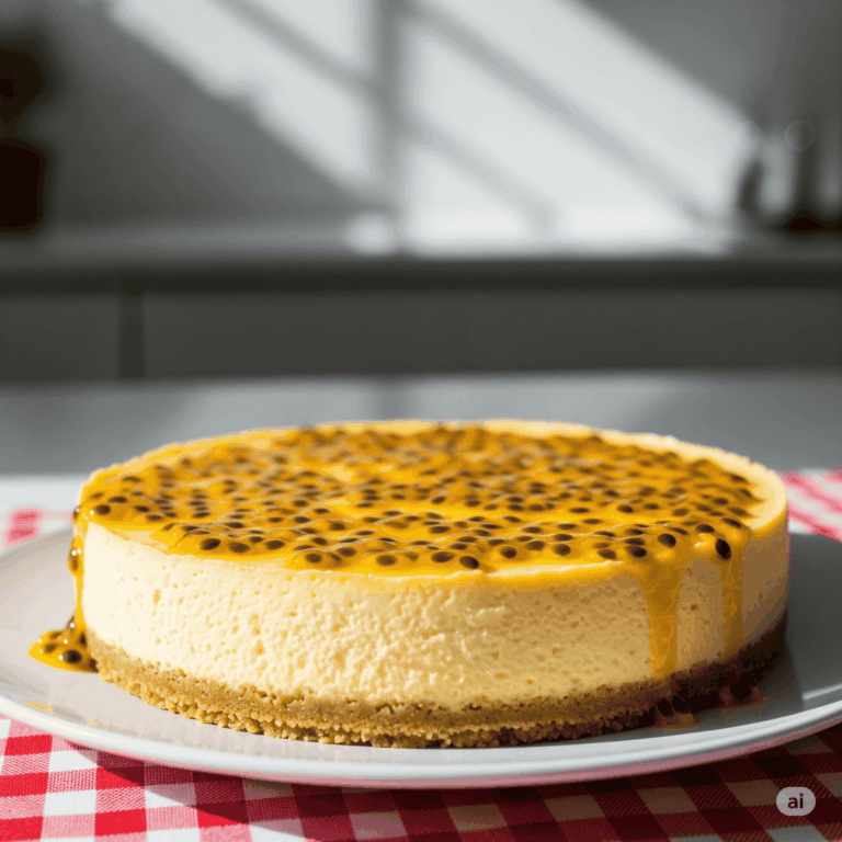 Torta de Maracujá 1 Torta de Maracujá