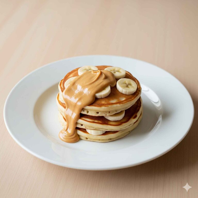 Panqueca de Banana com Pasta de Amendoim: Energia e Sabor em Cada Mordida 9 PANQUECA DE BANANA COM PASTA DE AMENDOIM