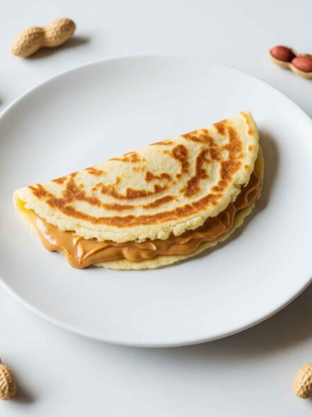 Crepioca com Pasta de Amendoim