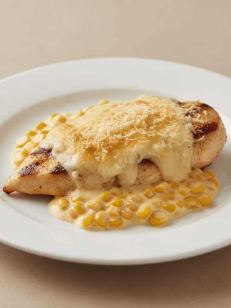 Filé de Frango com Creme de Milho