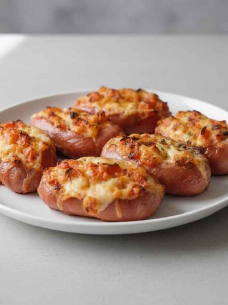 Linguiça recheada na airfryer