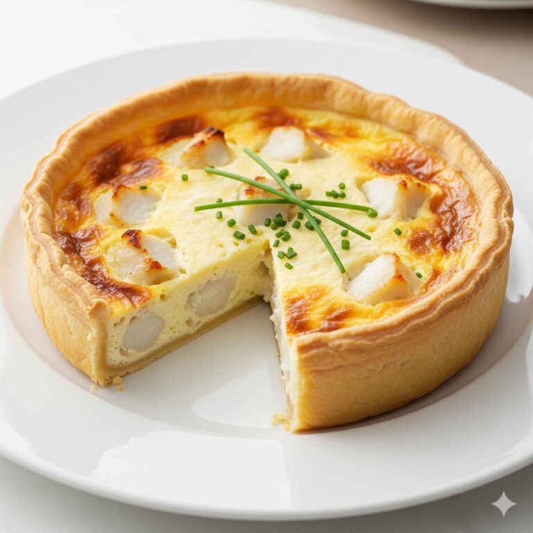 Quiche de Bacalhau Cremosa: Uma Receita Elegante e Saborosa 7 Quiche de Bacalhau