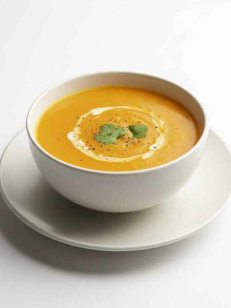 Sopa Detox de Abóbora com Gengibre
