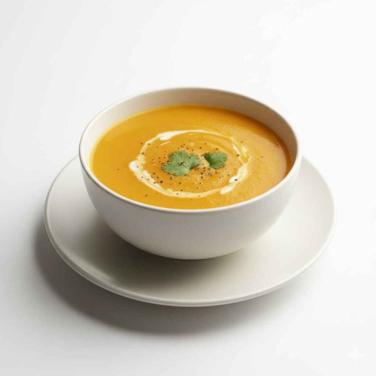 Sopa Detox de Abóbora com Gengibre