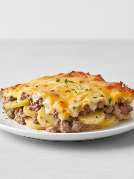 Bolo de batata com carne moída