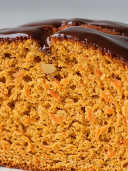Bolo de cenoura com flocão