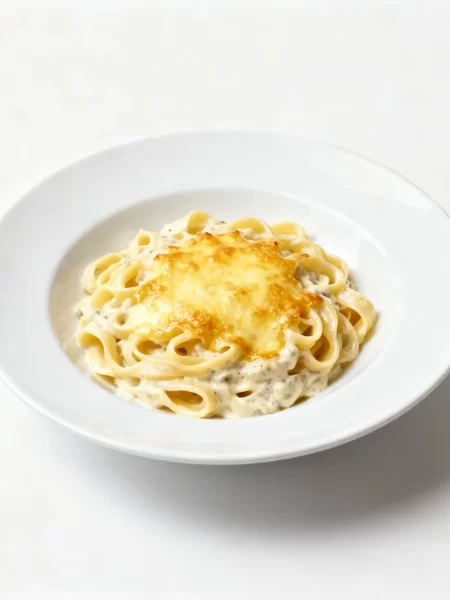 Macarrão com requeijão