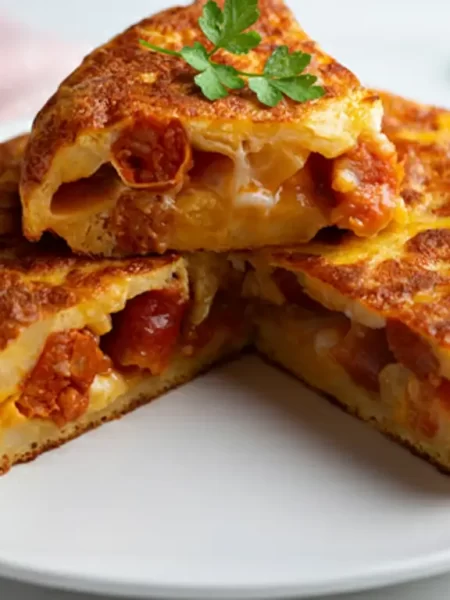 Ovos com Batata e Cebola Caramelizada