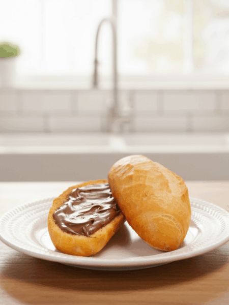 Pão na Chapa com Nutella