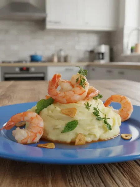 Purê de Batata com Camarão