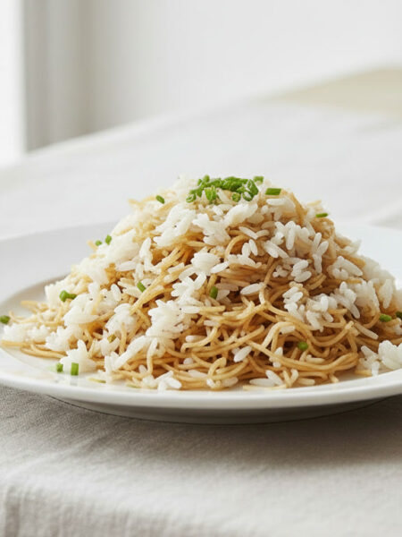 Arroz com Macarrão Cabelo de Anjo