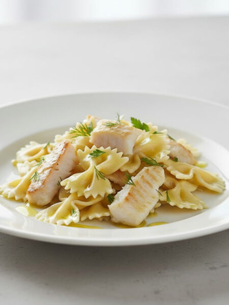 Farfalle com Bacalhau