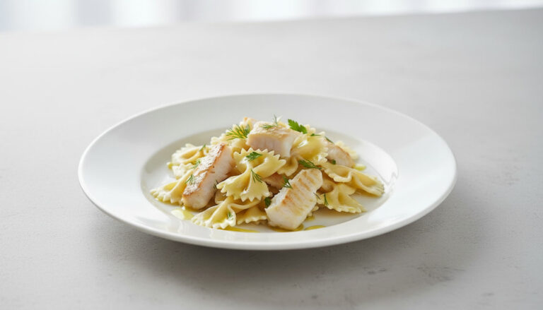 Farfalle com bacalhau para o Natal ou Ano Novo 11 Farfalle com Bacalhau