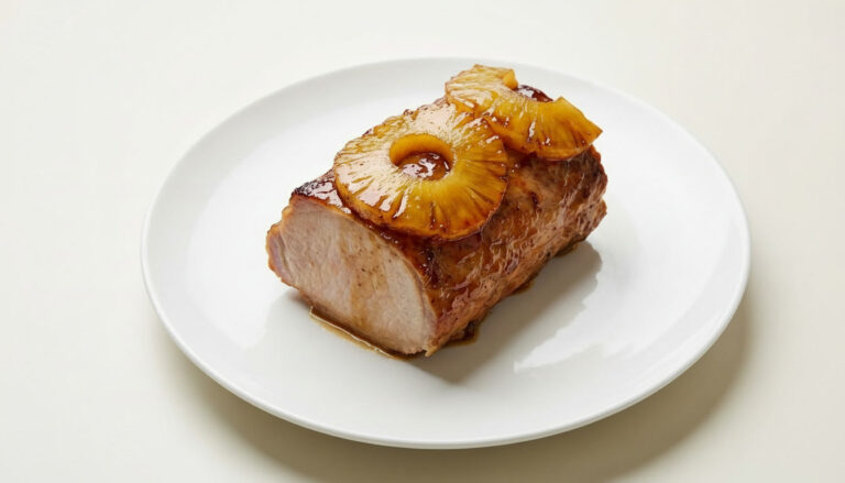 Lombo suíno com abacaxi caramelizado 4 Lombo suíno com abacaxi caramelizado