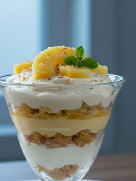 Pavê Gelado de Abacaxi