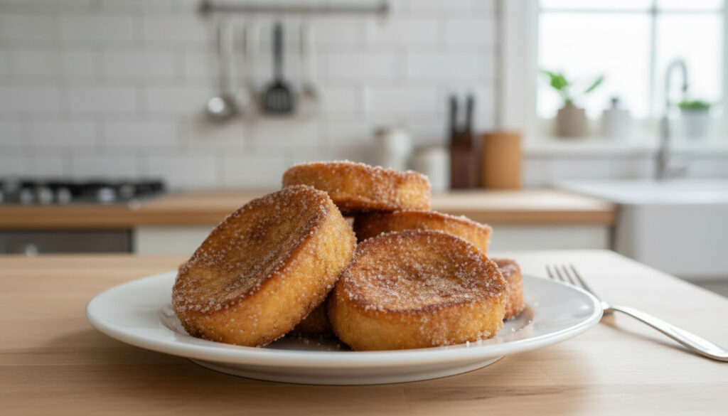 Rabanada rápida na airfryer