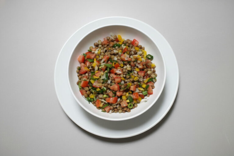 Salada de lentilha rápida e fácil 6 Salada de lentilha