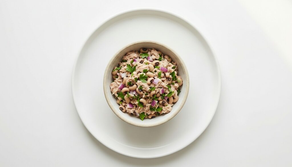 Saladinha de atum com feijão fradinho